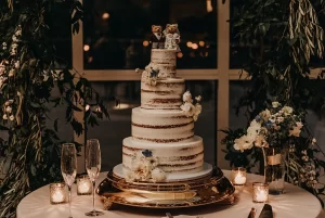 Wedding cake photo professionally printed in Lethbridge