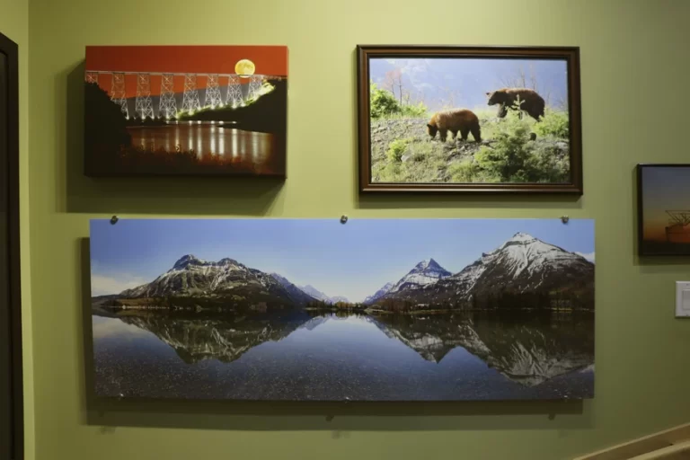 Lethbridge Photo Lab showing off large prints up to 24 x72 inches long