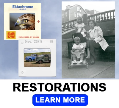 Restorations, Photos, slides, negatives, documents, digitize, Lethbridge Photo Lab, fire restoration, flood damage