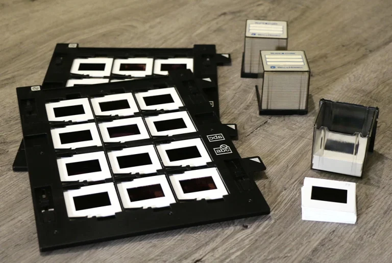 Slides ready for scanning