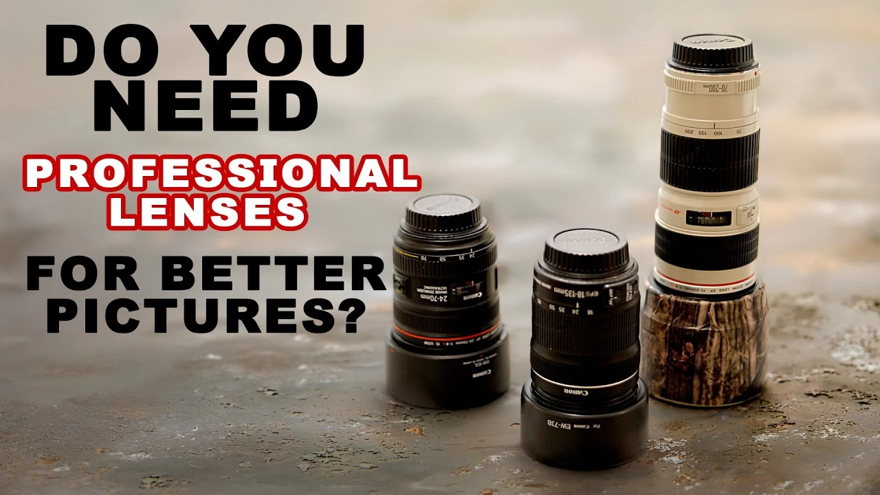 Do you need professional lenses for great pictures, a picture of three lenses